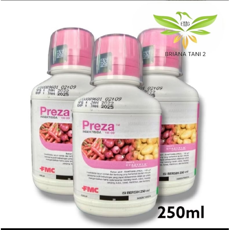 Preza 100 OD 250 ml Insektisida Siantraniliprol Mengendalikan Hama Ulat dan Kutu Kebul Mengoptimalka