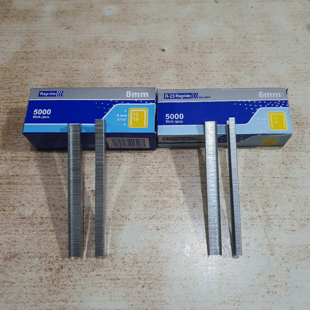 

[RAPIDE] ISI STAPLES TEMBAK 6MM & 8MM | REFILL GUN TRACKER 5000 PCS