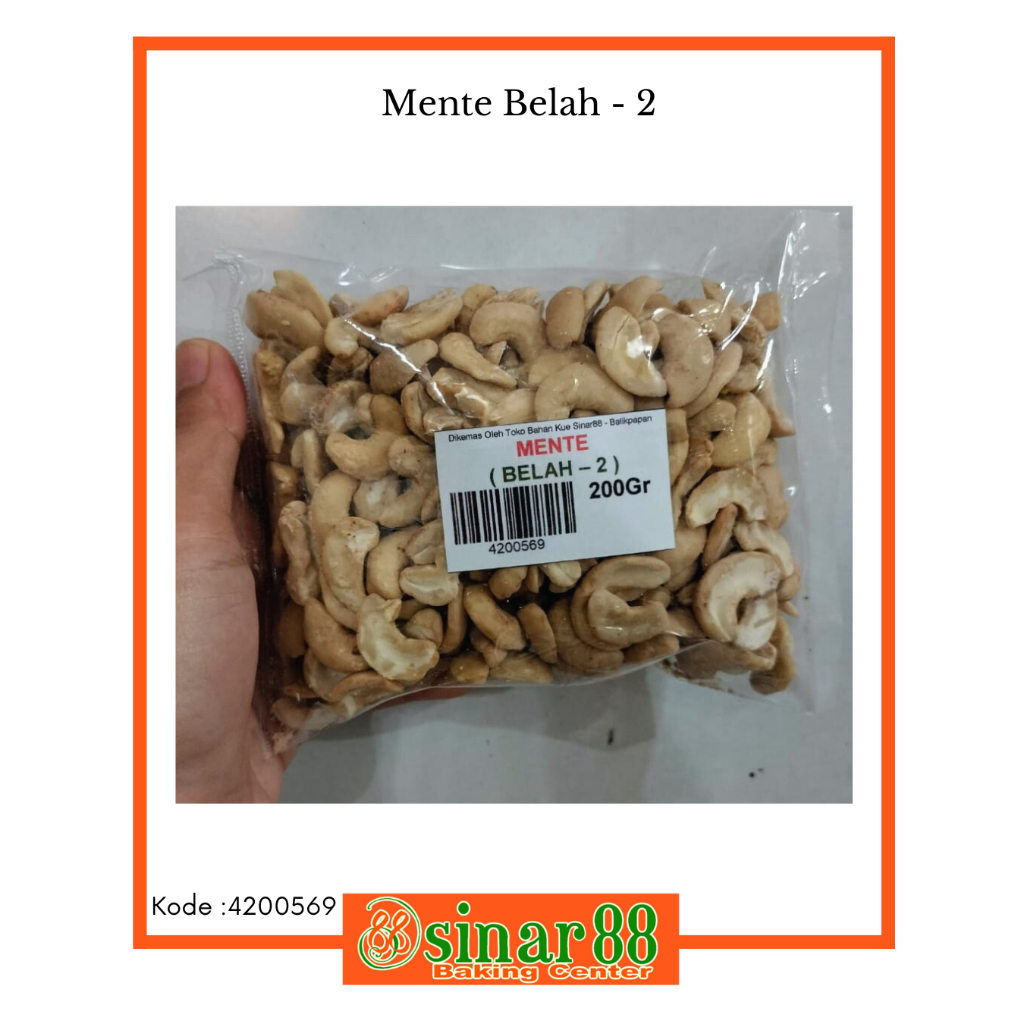

Kacang Mente Belah - 2 (200gr)
