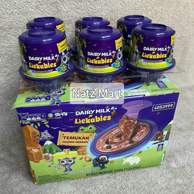 

CADBURY DAIRY MILK LICKABLES Chocolate - Mainan 20 gr 1 Pcs