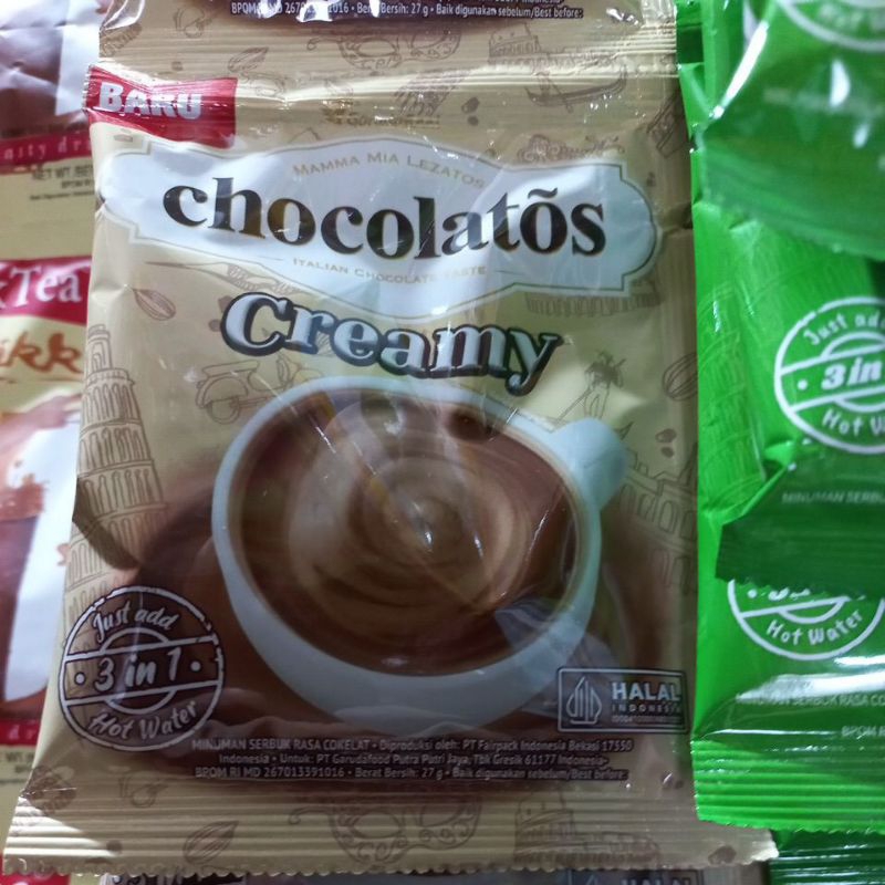 

CHOLATOS DRINK (isi 10) dark /matcha / vanila