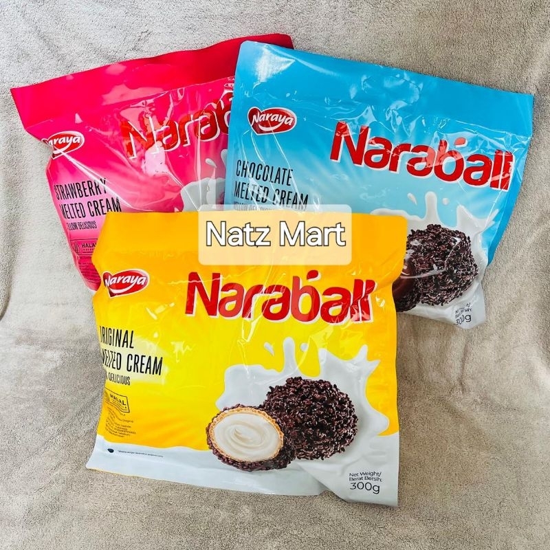 

NARAYA NARABALL Wafer Ball Original,Cokelat,Strawberry 300 gr