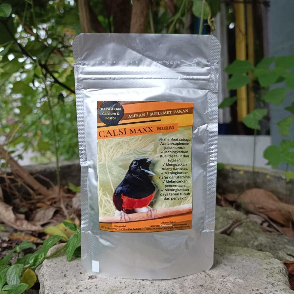 CALSIMAX 100GRAM CALSIMAXX KALSIUM BUBUK ASINAN UNTUK BURUNG MURAI BATU DAN BURUNG PEMAKAN SERANGGA