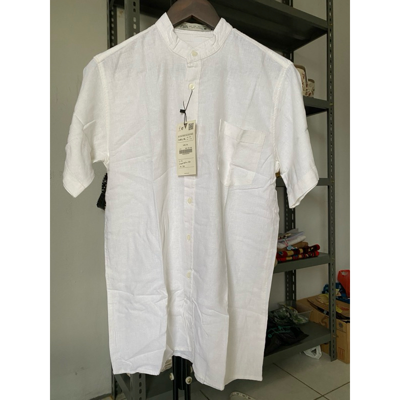 kemeja laki laki ZARA MAN original Kemeja Pria Lengan Pendek