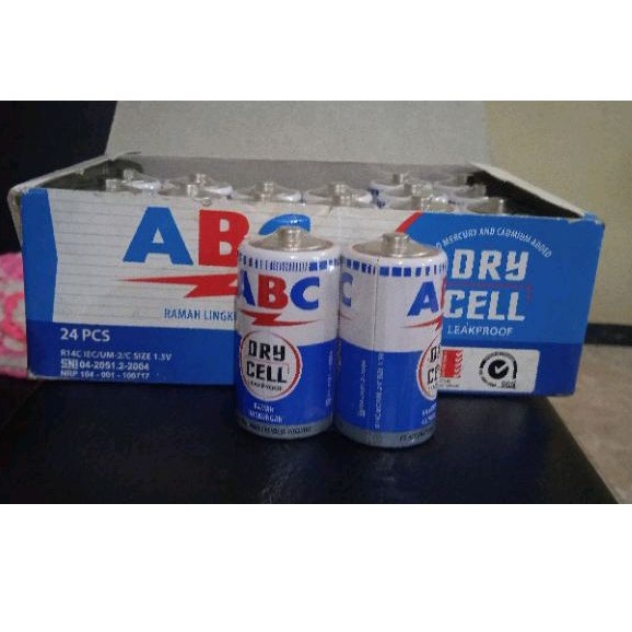 CUCI GUDANG BATERAI ABC Batu Baterai ABC Sedang Baterai ABC R14C Size 1.5V