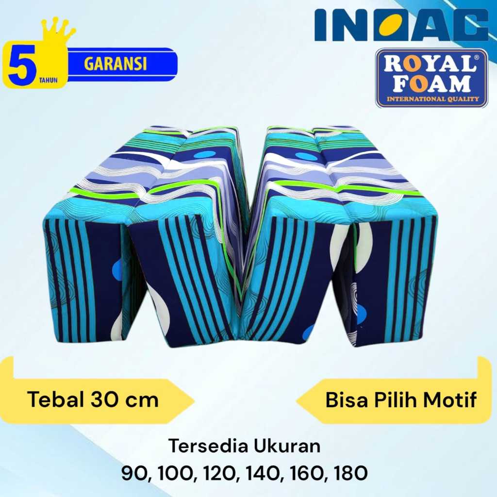 Kasur INOAC / ROYAL FOAM Busa Lipat Tebal 30 cm Garansi 5 Tahun