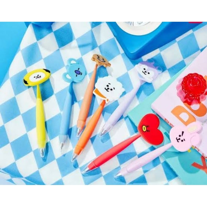 

Silicone shaking ballpoint pen BT21 x Miniso
