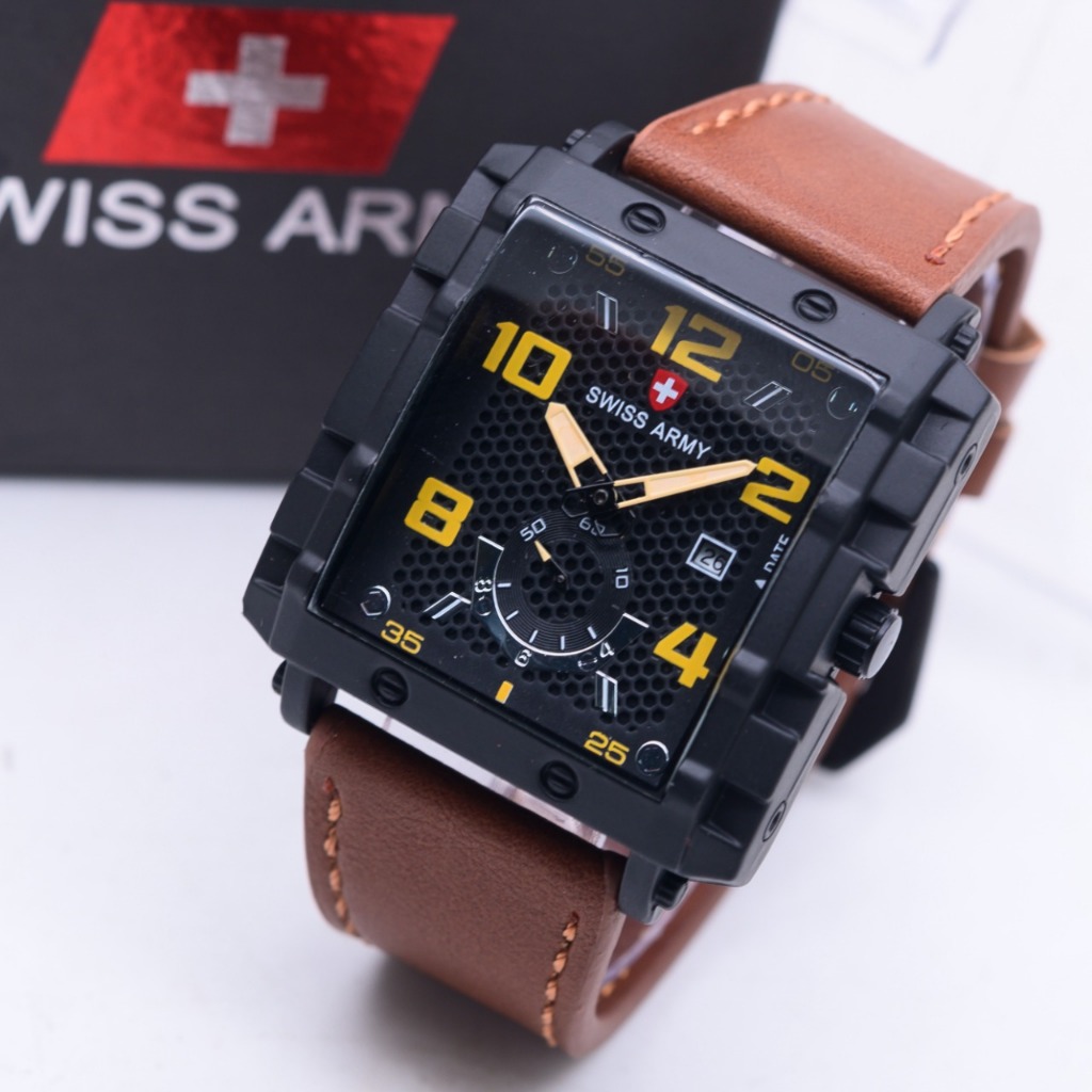 AURA BLISS - JAM TANGAN KASUAL PRIA SWISS ARMY CHRONO ON/ JAM TANGAN PRIA KASUAL TANGGAL AKTIF/ JAM 