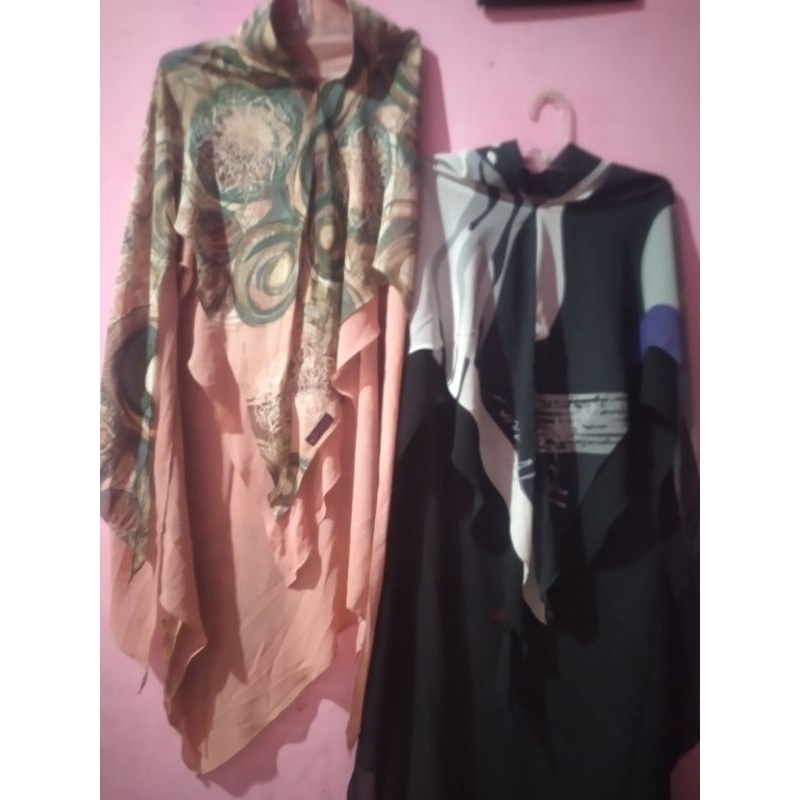 preloved/New  syari set/khimar no Qnanz, Hawwa aiwa,Thewa,Sarkis