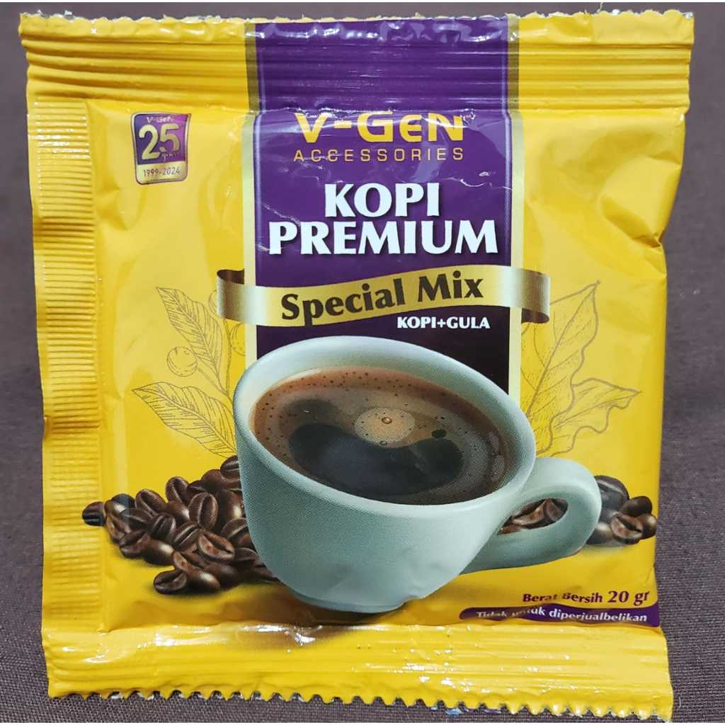 

Kopi Sachet Premium Special Mix Kopi+Gula V-Gen Vgen