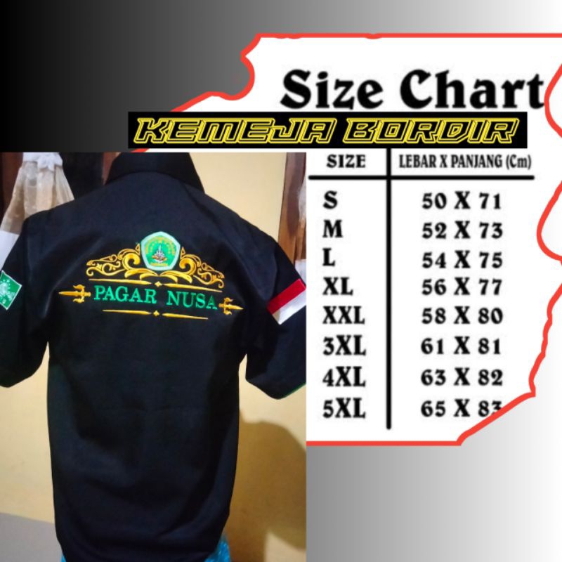 Hem bordir pagar nusa Terbaru