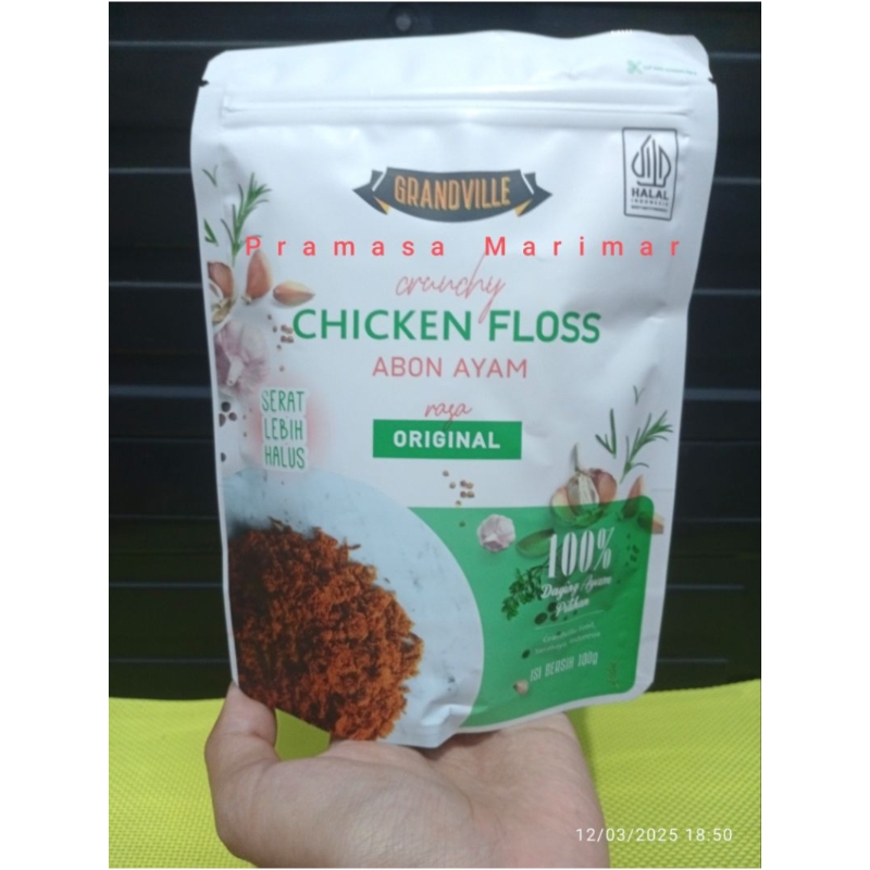 

Grandville Abon Ayam Crunchy Chicken Floss 100gr Rasa Original