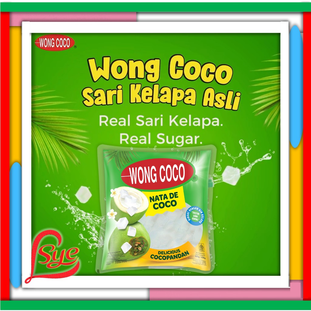 

Wong Coco Nata De Coco Original Cubes 800gr - Jelly Kotak CocoPandan - Sari Kelapa - Sye