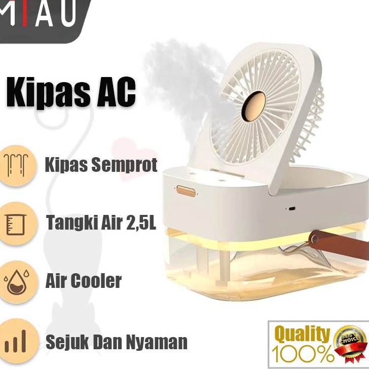 FG2 Kipas angin Ac lubang ganda Kipas model ac M Air cooler Fan Poble remote MobilRuangan Dingin Led