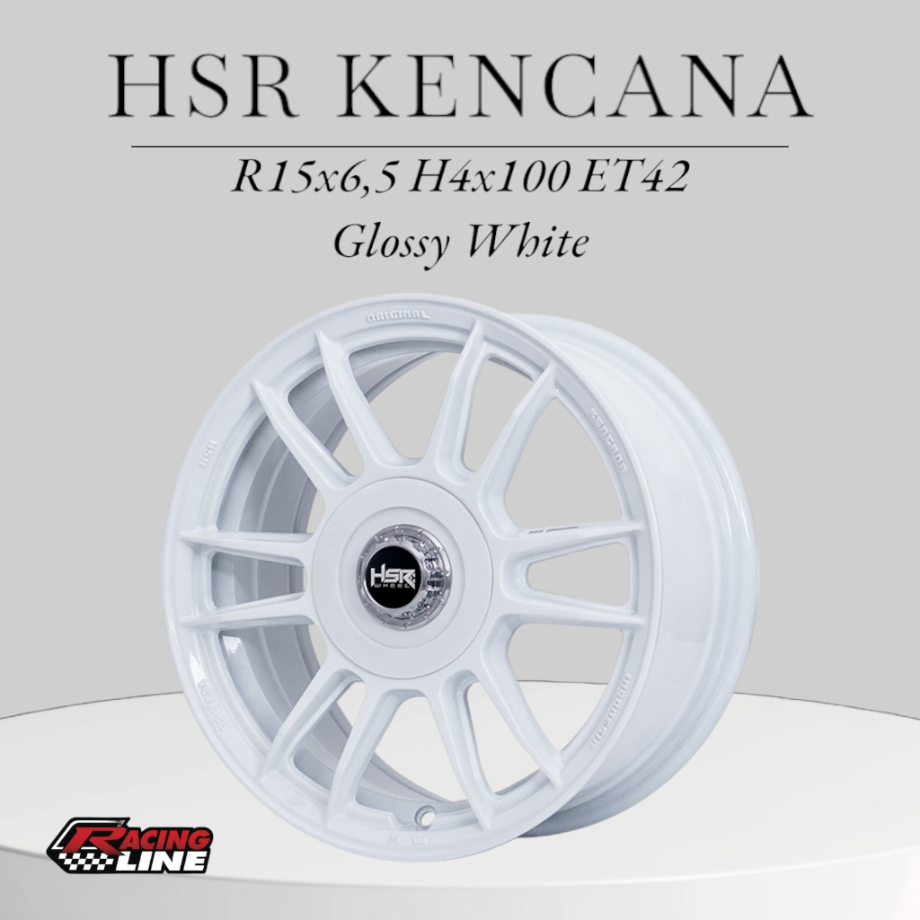 Velg Mobil warna putih ring 15 hsr kencana - velg mobil agya ayla sigra freed vios dll