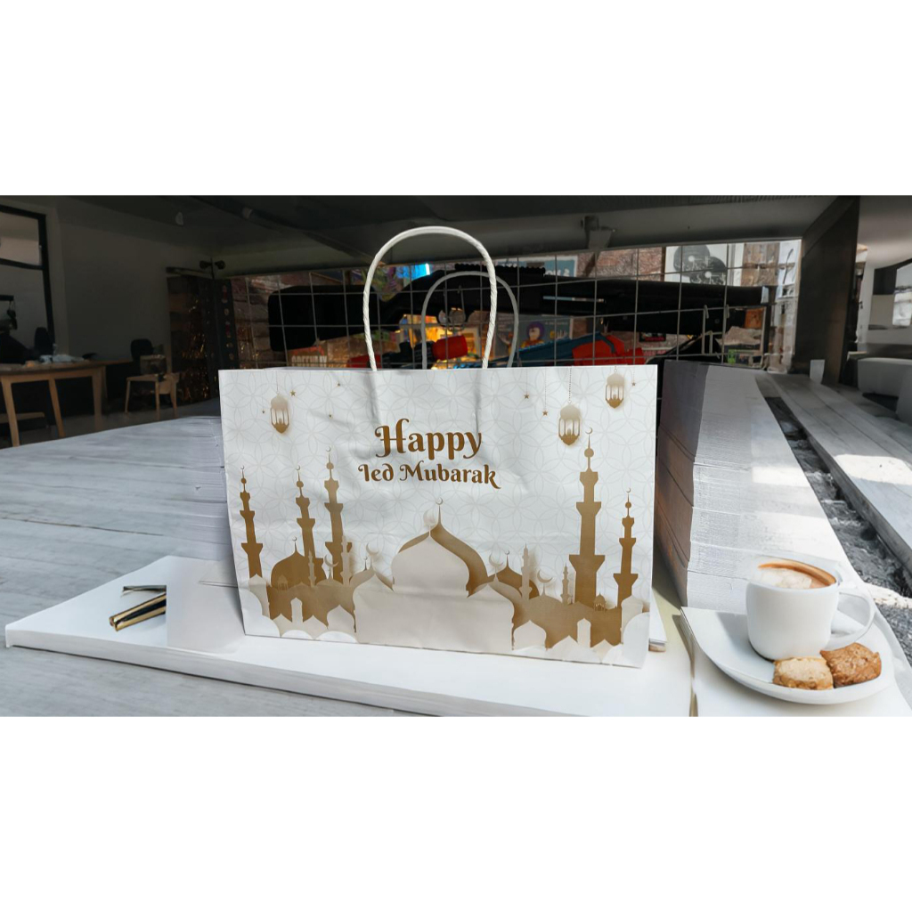 

PAPER BAG LEBARAN GOLD | HAMPERS LEBARAN | READY STOK