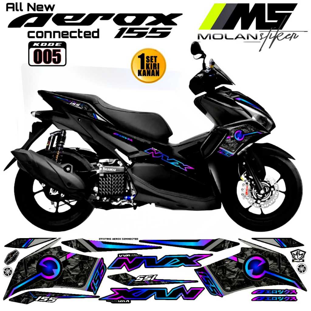 Sticker Striping Aerox New 155/lis body Aerox 155 new/Variasi Aerox 155 new