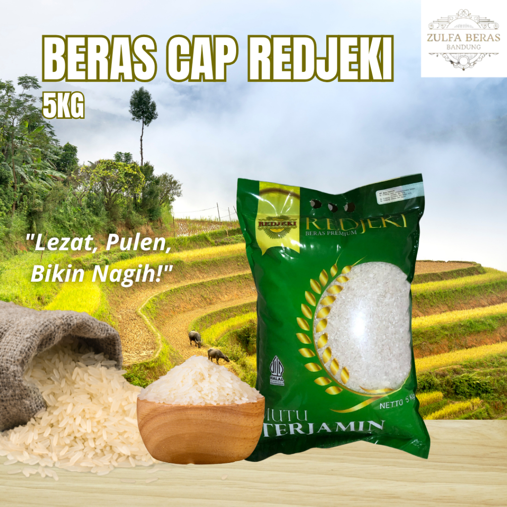 

Beras Cap Redjeki 5KG Beras Premium