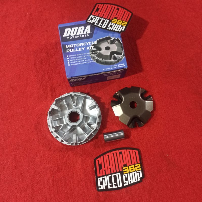 Pulley Kit CVT Rumah Roller DURA Motoparts Mio M3 2015-2024 Gear 125 2021-2024 FreeGo 125 2018 UP 2S