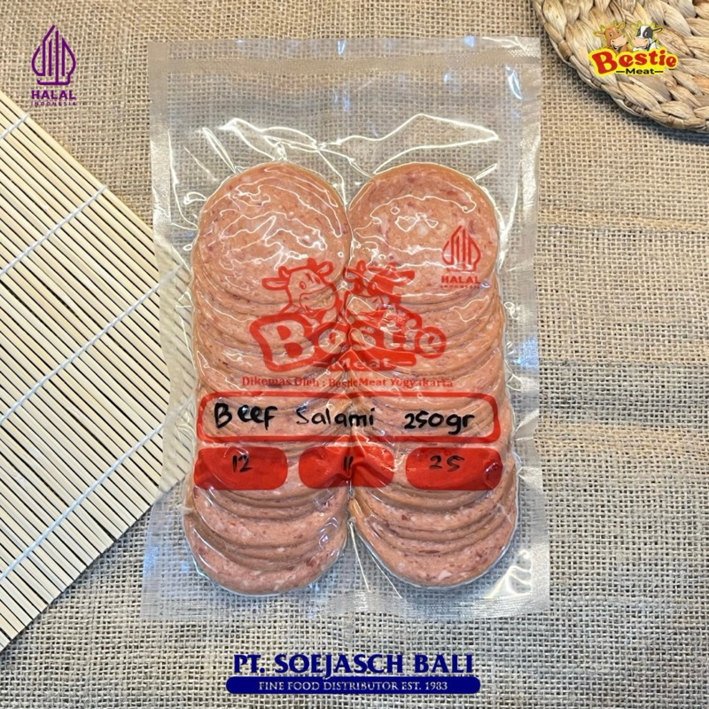 

Beef Salami - Beef Salami Sliced Soejasch Halal