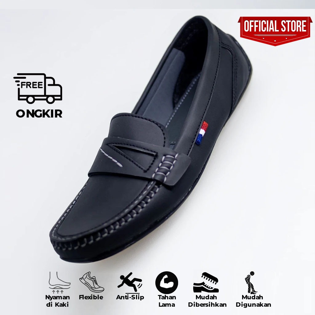 (JUMPERS) SEPATU MOCCASINS LOAFERS SLIP ON PRIA KEREN MURAH TERBARU 2021 BERKUALITAS BERGARANSI (Sep