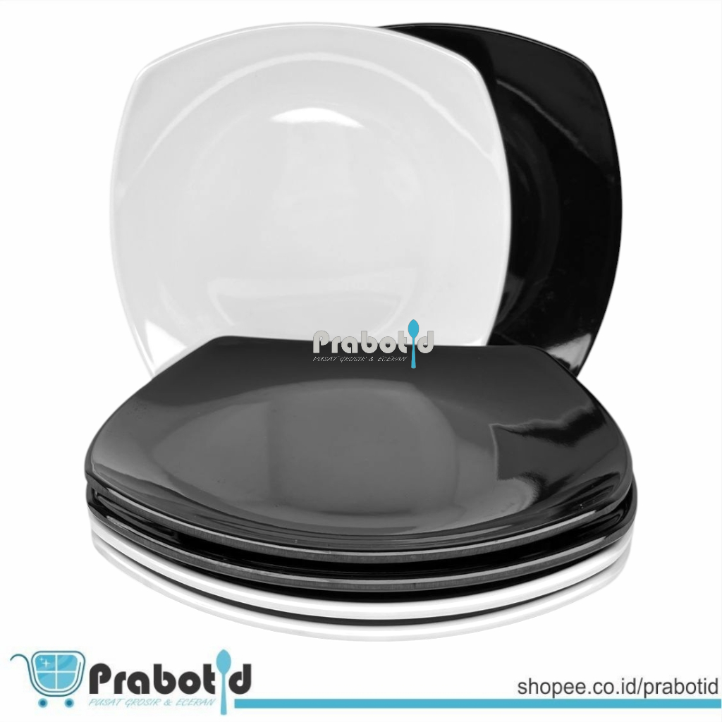 PRABOTID PIRING MAKAN 10INCH 6PCS / PIRING MAKAN BESAR 10,5INCH / PIRING CEPER JUMBO MELAMIN ASLI