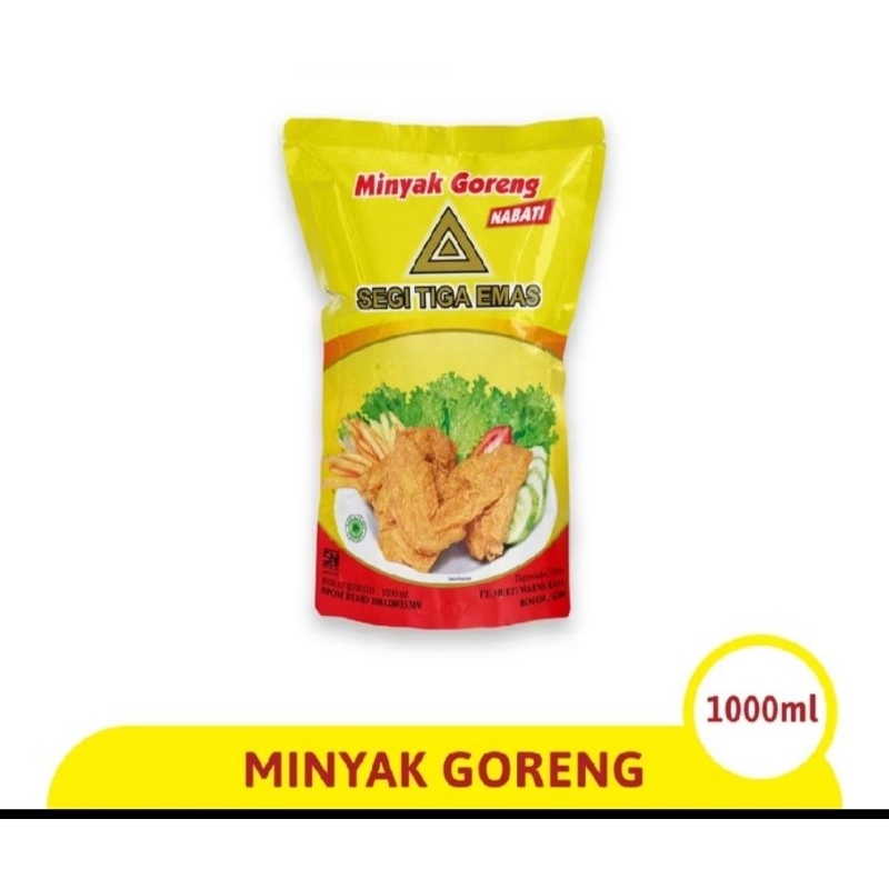 

murah minyak goreng segi tiga emas 1L