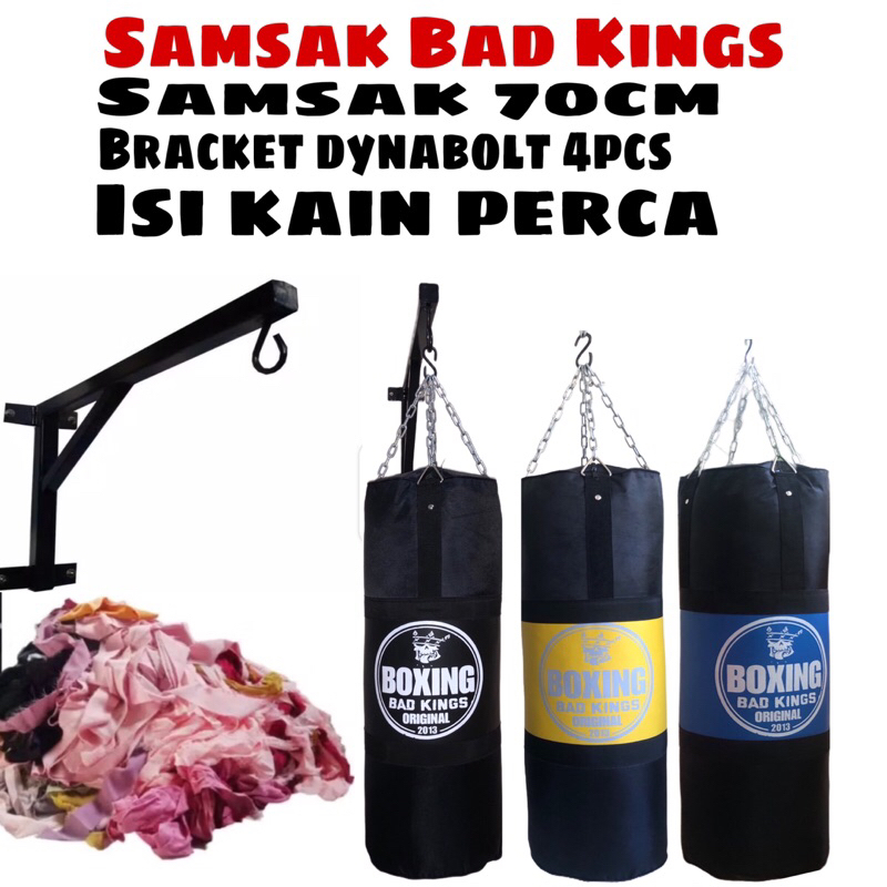 Paket Hemat Lengkap.. Samsak 70cm Plus ISI Plus Gantungan - Sansak Tinju - Samsak Gantung tinju MMA