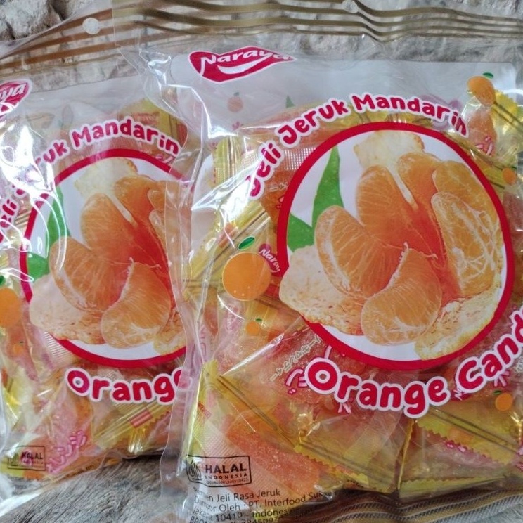

ORANGE CANDY DA JI DA LI PERMEN JERUK JELLY 5 Gram NARAYA