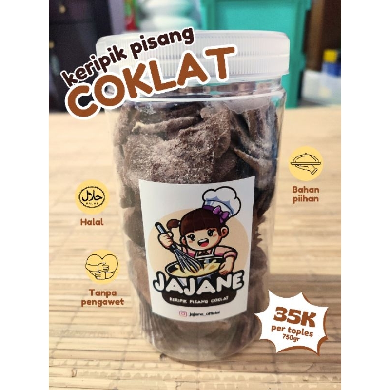 

JAJANE Keripik Pisang Camilan Snack Toples 750gr