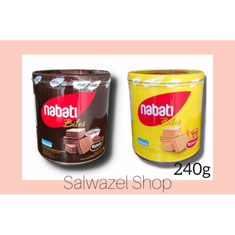 

Nabati BIskuit Kaleng 240g keju exp 01.26