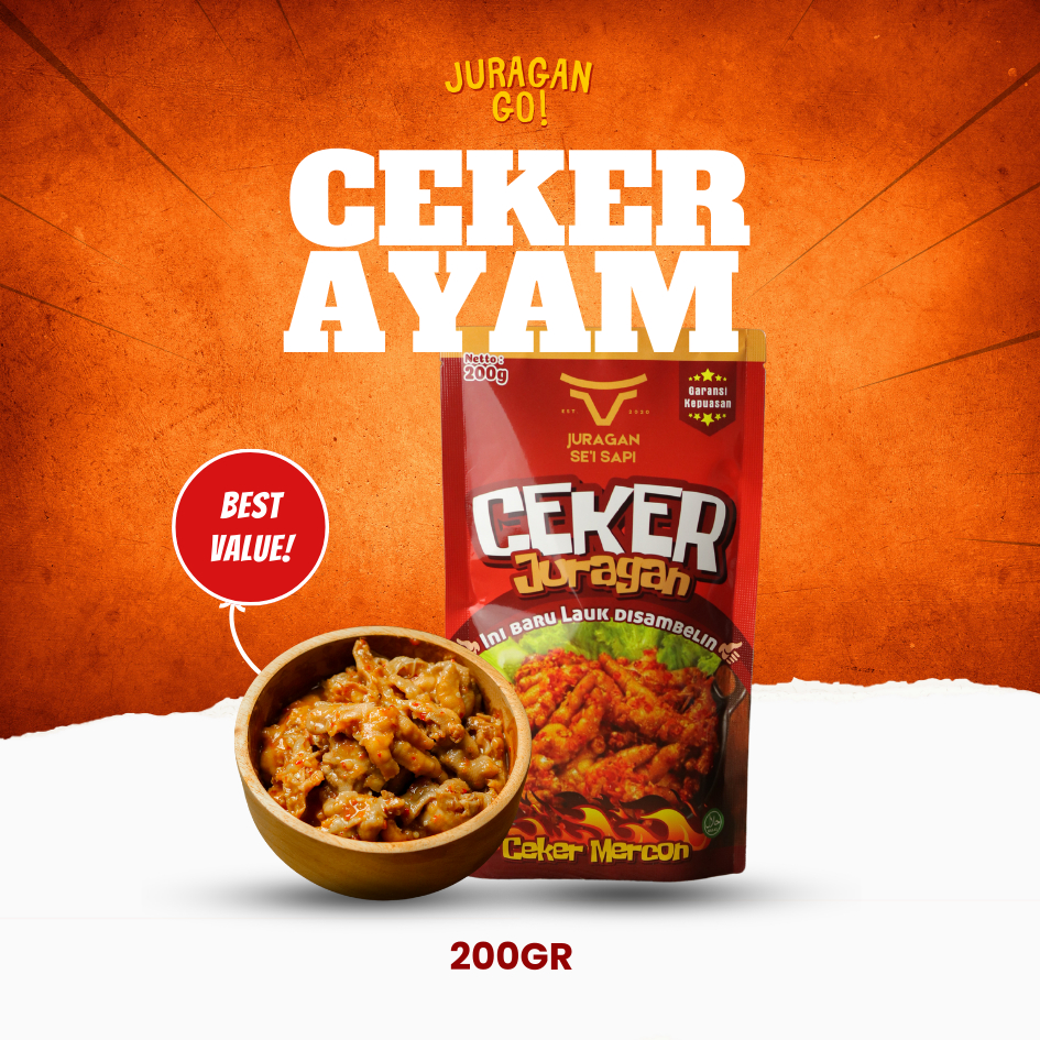 

CEKER TANPA TULANG - CEKER AYAM - MERCON 200GRAM JURAGAN GO