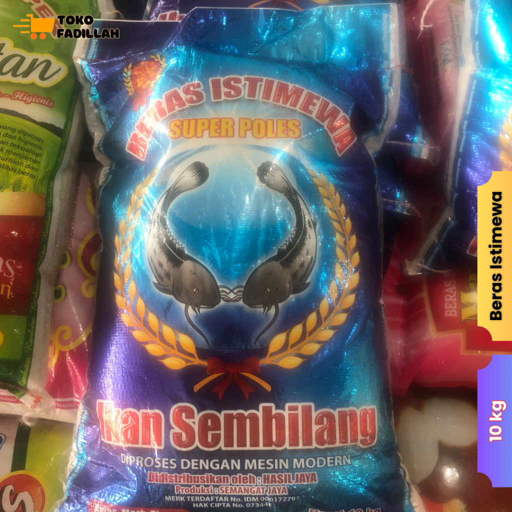 

Beras Ikan Sembilang 10 kg - Beras Super Premium