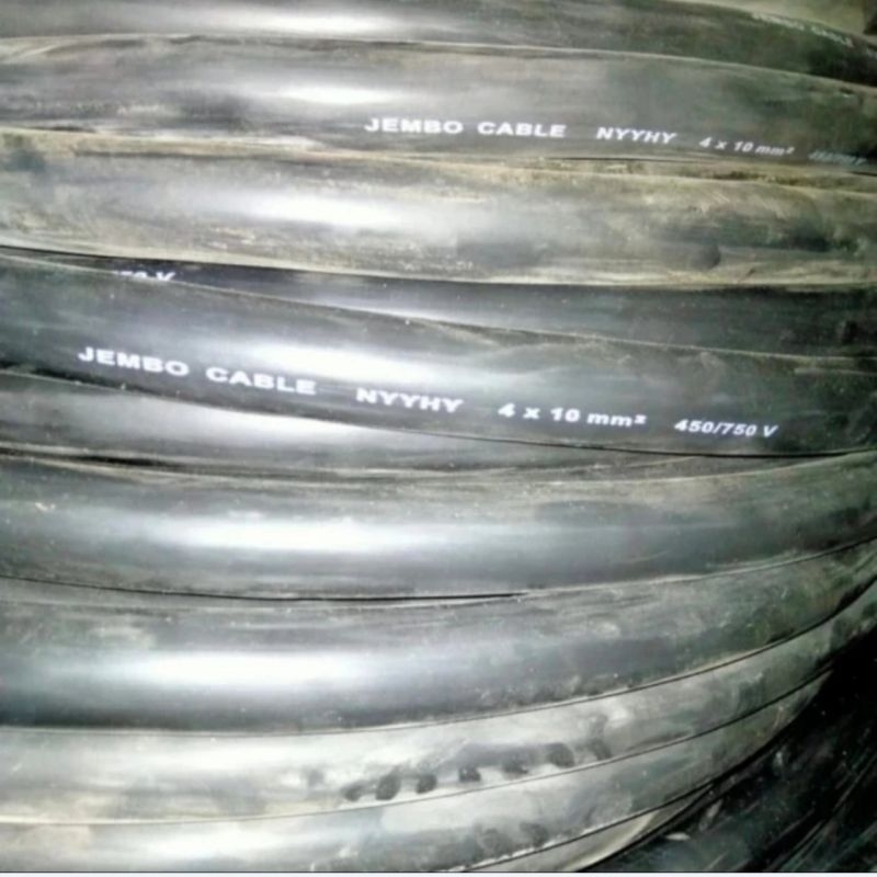 Kabel Serabut NYYHY 4 x 10 mm JEMBO Potongan/Meteran