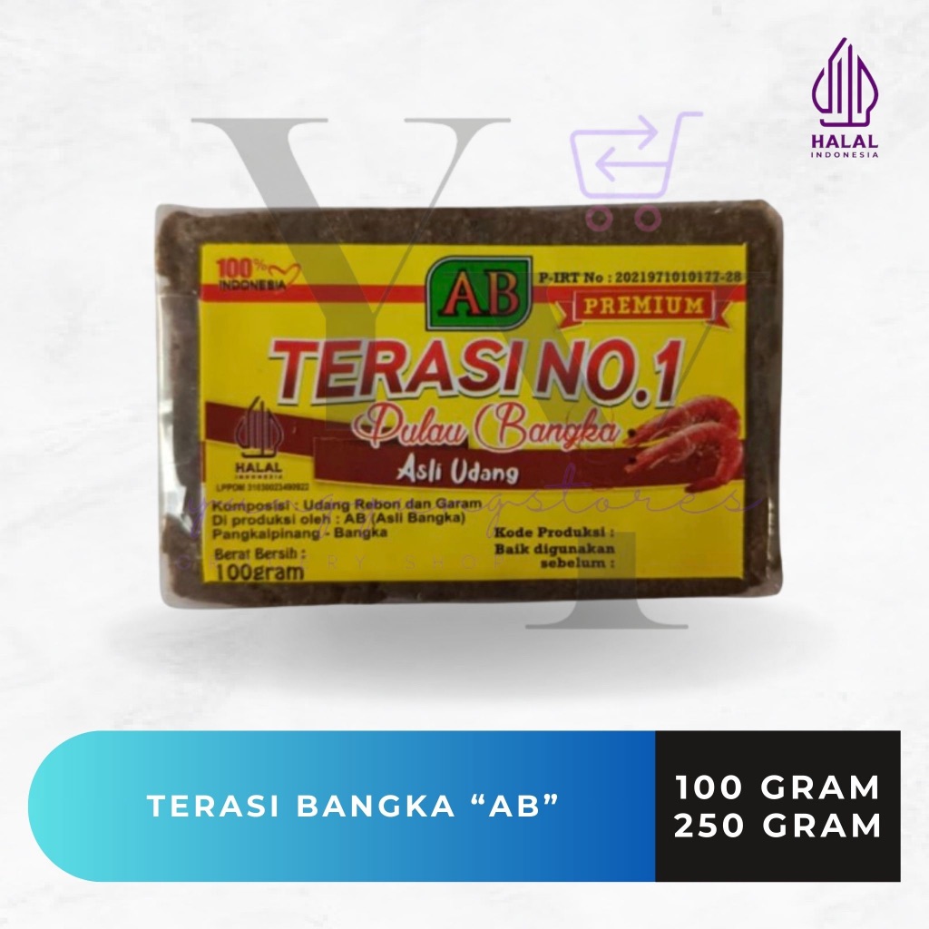 

Terasi Bangka No 1 AB Premium Asli Udang Toboali 100 gram / 250 gram