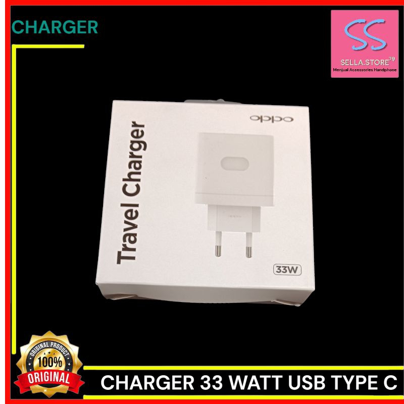 Charger OPPO 33 Watt Kabel USB Type C Super VOOC Flash Charge Original 100%