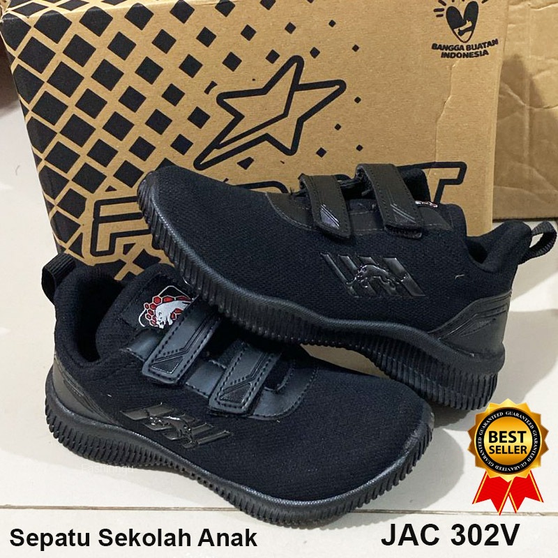 Sepatu sekolah PRO ATT / Sepatu Sekolah Anak laki laki perempuan / Sepatu Hitam Polos unisex ringan