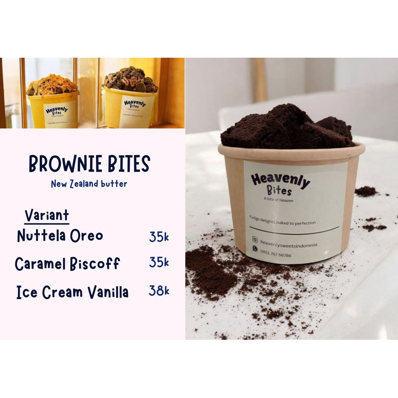 

HEAVENLY SWEETS - BROWNIE BITES