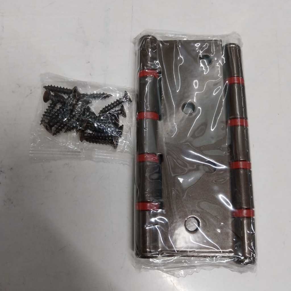 Harga Set | Engsel Dekson 4 inchi Untuk Pintu 4" Warna Cokelat Brown dan Perak Silver