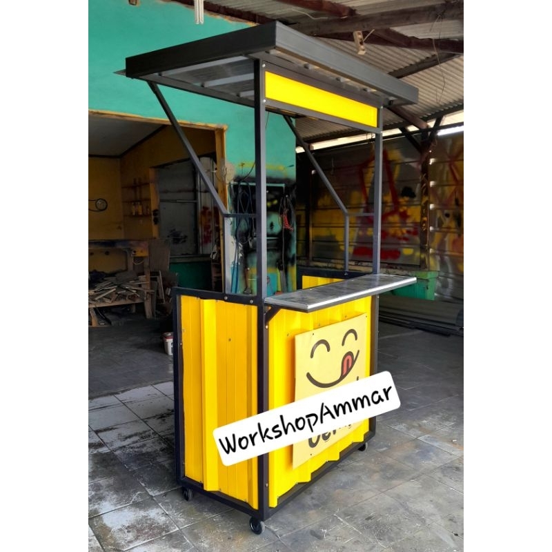 booth container portable / bongkar pasang