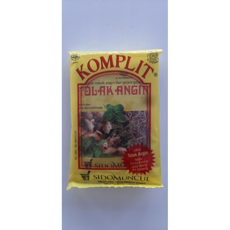 

Jamu komplit tolak angin sido muncul kemasan pack isi 20sachet