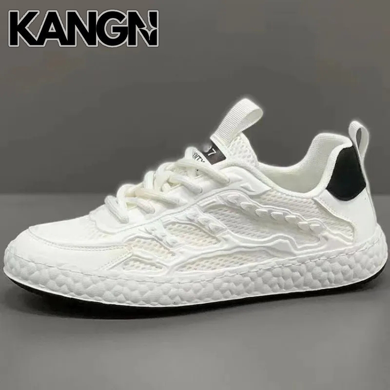 KANGN Sepatu Sneakers Pria Model Sepatu Casual Pria Katsual Gaya Korea Sneakers Pria Sepatu Pria Ter