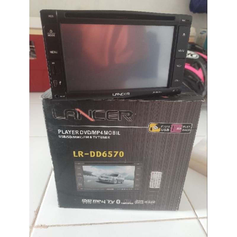 Head Unit Universal LR-DD6570 Player DVD/MP4 Mobil 7inci Layar Sentuh/Touchscren