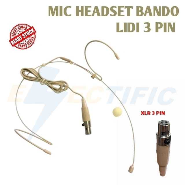 MIC HEADSET BENDO LIDI 3 PIN SPIRAL BISA DI TEKUK MIC BANDO 3 PIN /MIC BANDO 3 PIN -GOOD QUALITY