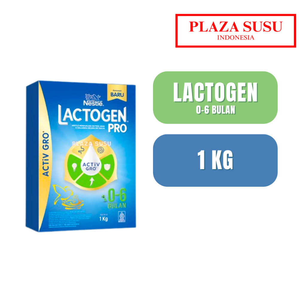 NESTLE LACTOGEN PRO 1 SUSU FORMULA BAYI 0-6 BULAN BOX 1 KG