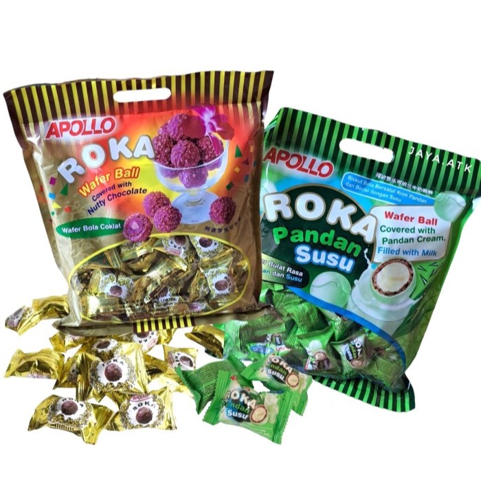 

Apollo Roka Coklat Wafer Ball New 2026 70 PCS