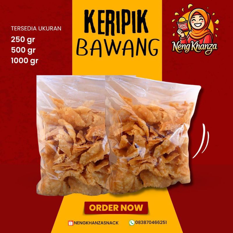 

250 gram kripik bawang / kripik aceh