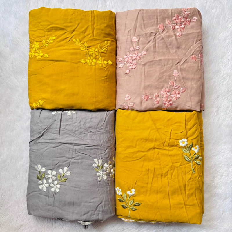 MUKENA BORDIR TERUSAN LAJURAN melati tabur DEWASA rayon