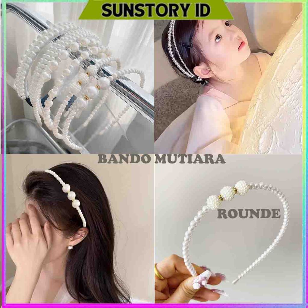 BANDO MUTIARA PEARL CANTIK ALA KOREA STYLE / BANDO KOREA MUTIARA / BANDO ANAK / HEADBAND PEARL