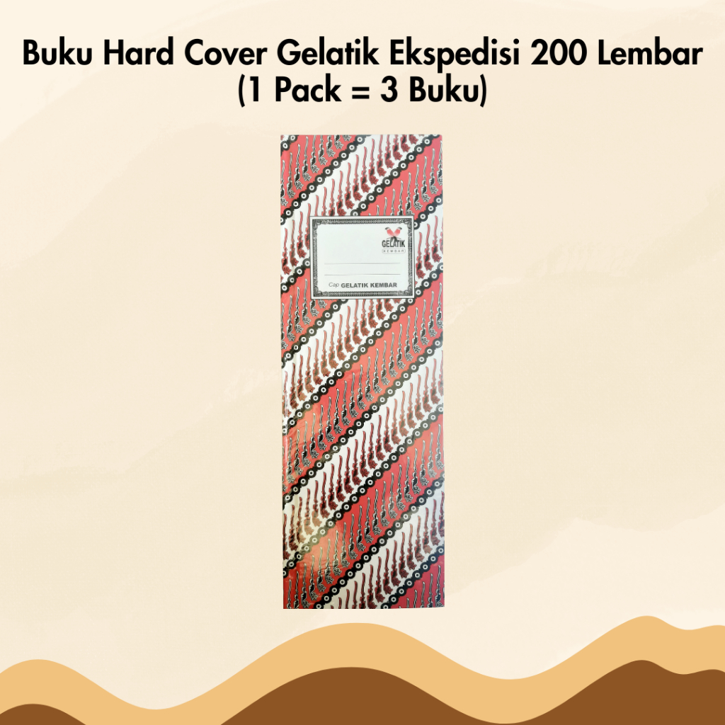 

Buku Ekspedisi Hard Cover Gelatik Kembar Isi 200 Lembar 1 Pack Isi 3 Buku Expedisi 1/2 Folio Panjang